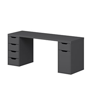 Alen 180 Cm 5 Çekmeceli Dolaplı Çalışma & Oyuncu Masası - Antrasit