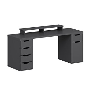 Alen 180 Cm 5 Çekmeceli Dolaplı Çalışma & Oyuncu Masası - Antrasit