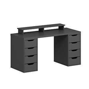 Alen 150 Cm 8 Çekmeceli Çalışma & Oyuncu Masası - Antrasit