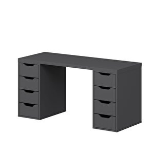 Alen 150 Cm 8 Çekmeceli Çalışma & Oyuncu Masası - Antrasit