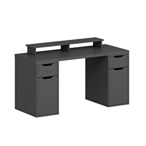 Alen 150 Cm 2 Çekmeceli 2 Dolaplı Çalışma & Oyuncu Masası - Antrasit