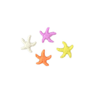 Polyester Deniz Yıldızı Renkli 1.7 Cm (100 Adet)  Karışık Renk