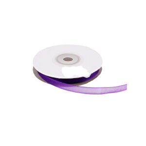 Organze Kurdele 6 Mm (22 Metre)  Mor
