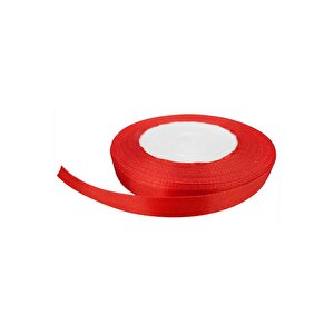 Saten Kurdele Kalın 1 Cm (240 Metre)  Kırmızı