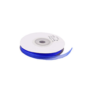 Organze Kurdele 6 Mm (22 Metre)  Saks Mavi
