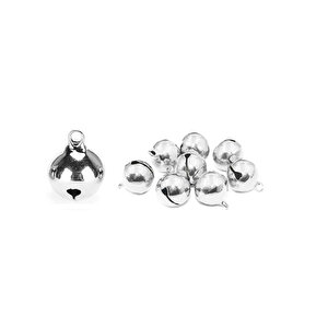 Metal Çıngırak Zil  1 Cm (2000 Adet)  Gümüş