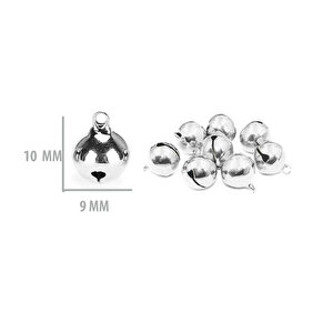 Metal Çıngırak Zil  1 Cm (2000 Adet)  Gümüş