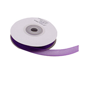 Organze Kurdele 10 Mm (22 Metre)  Mor