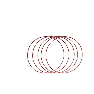 Tel Taç Çemberi 3 Mm 18 Cm (12 Adet)  Kırmızı