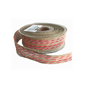 Kanaviçe Kurdele Kenarı Fitilli 2.5 Cm  (10 Metre)  Fuşya