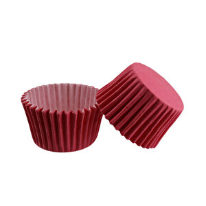Cupcake Kalıbı Pet Kapsül  Kek Kalıbı 48x34 Mm (100 Adet)  Fuşya