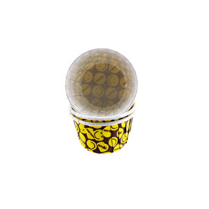 Cupcake Kalıbı Büyük Boy Düz Renk  62*40 Mm (100 Adet)  Emoji