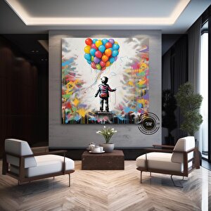 Grafiti Duvar Sanatı Baskısı; Sokak Sanatı 30x30 cm