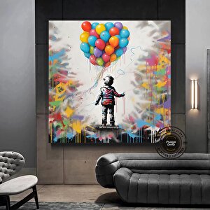 Grafiti Duvar Sanatı Baskısı; Sokak Sanatı 30x30 cm