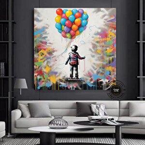 Grafiti Duvar Sanatı Baskısı; Sokak Sanatı 40x40 cm