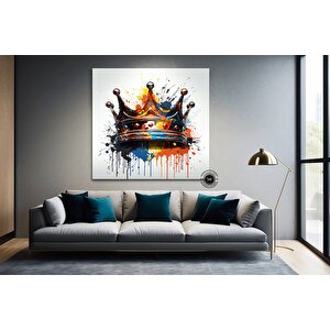 Taç Grafiti Duvar Sanatı, Taç Grafiti Sanatı, Kral Tacı Dijital Sanat Baskısı, Sokak Pop Art