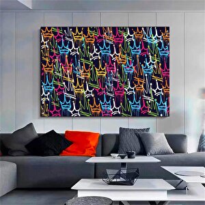 Banksy Tarzı El Yapımı Graffiti; Duvar Sanatı 60x120 cm