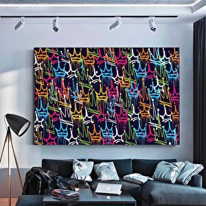 Banksy Tarzı El Yapımı Graffiti; Duvar Sanatı 60x120 cm