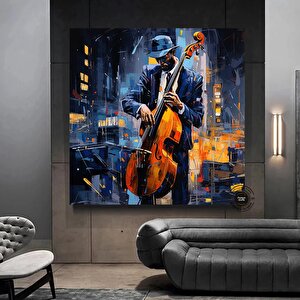 Sokak Müzisyenleri Kanvas Tablo | Soyut Müzik Sanatı