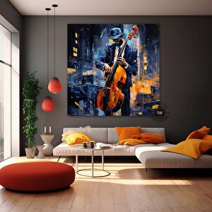 Sokak Müzisyenleri Kanvas Tablo | Soyut Müzik Sanatı