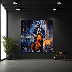 Sokak Müzisyenleri Kanvas Tablo | Soyut Müzik Sanatı