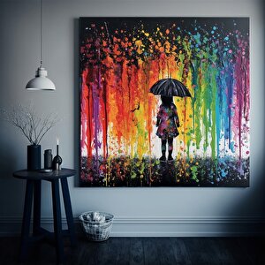 Modern Sokak Sanatı – Orijinal Graffiti Sanatı; Benzersiz Soyut Tuval; Asmaya Hazır