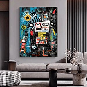 Modern Sokak Sanatı – Orijinal Graffiti; Benzersiz Soyut Duvar Tablosu; Asmaya Hazır 80x120 cm