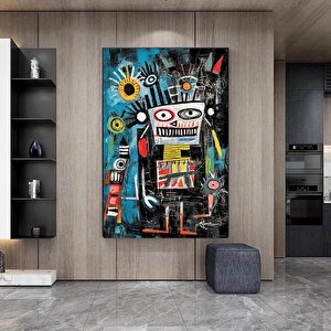 Modern Sokak Sanatı – Orijinal Graffiti; Benzersiz Soyut Duvar Tablosu; Asmaya Hazır 80x120 cm