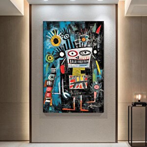 Modern Sokak Sanatı – Orijinal Graffiti; Benzersiz Soyut Duvar Tablosu; Asmaya Hazır