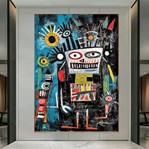 Modern Sokak Sanatı – Orijinal Graffiti; Benzersiz Soyut Duvar Tablosu; Asmaya Hazır