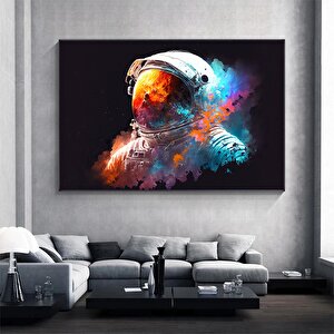 Renkli Astronot Kanvas; Uzay Dekoru