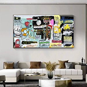 Banksy Kanvas Sanatı, Banksy Sokak Graffiti Sanatı, Banksy Tarzı Graffiti Duvar Dekoru