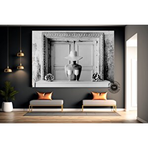 Banksy, Banksy Duvar Sanatı, Banksy Kanvas, Banksy Sokak Sanatı, Graffiti Kanvas, Banksy Stili 100x200 cm