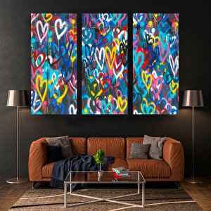 Banksy Graffiti Sanatı Sokak | Kalpler; Graffiti Duvar Sanatı Posteri; Banksy Kalpler; Büyük Çerçeve