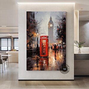 Londra Şehir Sanatı; Kentsel Manzara Kanvas; Sevgiliye Hediye
