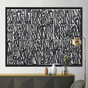 Büyük Soyut Retna Duvar Sanatı, Graffiti Amerikan Reprodüksiyon Tablosu, Kanvas Duvar Posteri Baskı