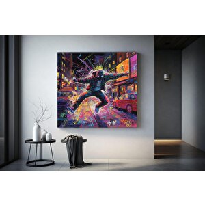 Modern Sokak Sanatı, Orijinal Grafiti Sanatı, Kanvas Üzerinde Benzersiz Soyut Duvar Resimleri