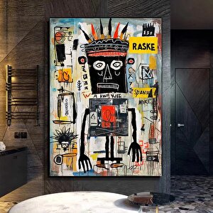 Modern Sokak Sanatı; Orijinal Graffiti; Benzersiz Soyut Kanvas Resimler; Renkli Tablo; Asmaya Hazır