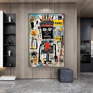 Modern Sokak Sanatı; Orijinal Graffiti; Benzersiz Soyut Kanvas Resimler; Renkli Tablo; Asmaya Hazır 70x100 cm