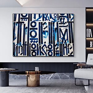 Büyük Soyut Retna Duvar Sanatı – Amerikan Grafiti Reprodüksiyonu, Kanvas Tablo, Poster Baskı 70x100 cm