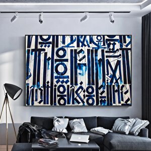 Büyük Soyut Retna Duvar Sanatı – Amerikan Grafiti Reprodüksiyonu, Kanvas Tablo, Poster Baskı 70x100 cm