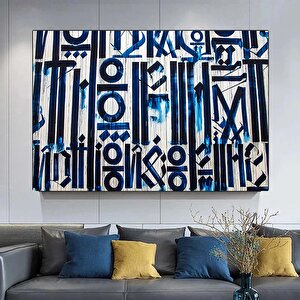 Büyük Soyut Retna Duvar Sanatı – Amerikan Grafiti Reprodüksiyonu, Kanvas Tablo, Poster Baskı