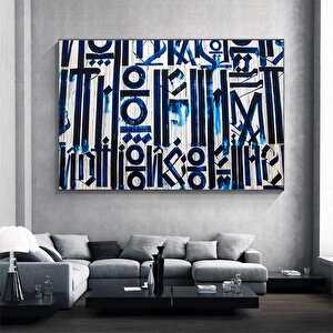 Büyük Soyut Retna Duvar Sanatı – Amerikan Grafiti Reprodüksiyonu, Kanvas Tablo, Poster Baskı