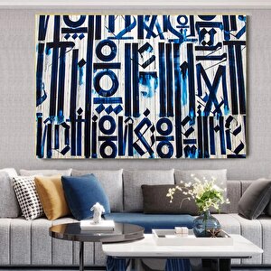 Büyük Soyut Retna Duvar Sanatı – Amerikan Grafiti Reprodüksiyonu, Kanvas Tablo, Poster Baskı