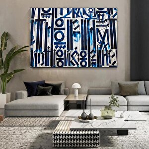 Büyük Soyut Retna Duvar Sanatı – Amerikan Grafiti Reprodüksiyonu, Kanvas Tablo, Poster Baskı 30x40 cm