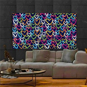 Banksy Graffiti Kalpler; Sokak Sanatı; Büyük Çerçeveli Set; Asmaya Hazır