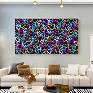 Banksy Graffiti Kalpler; Sokak Sanatı; Büyük Çerçeveli Set; Asmaya Hazır