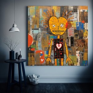 Modern Sokak Sanatı; Orijinal Graffiti 60x60 cm