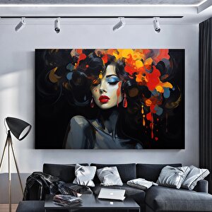 Banksy Kadın Kanvas Duvar Sanatı, Renkli Graffiti Kadın Kanvas Baskısı, Graffiti Kadın Duvar Dekoru