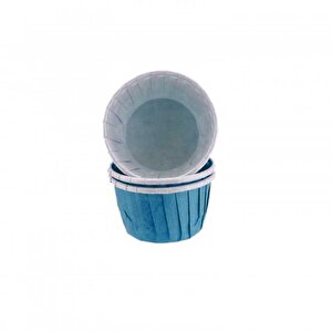 Cupcake Kalıbı Orta Boy Düz Renk  50*39 Mm (100 Adet)  Mavi